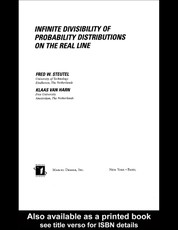 Infinite Divisibility of Probability Distributions on the Real Line