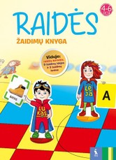 Žaidimų knyga „Raidės“ 4-6 metų vaikams