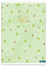 Sąsiuvinis(platus) A5 12lap. 80g PASTEL FRUITS linija