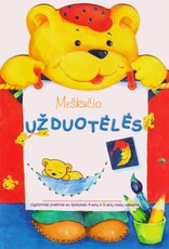 Meškučio užduotėlės. Ugdomieji pratimai su lipdukais 4-5 m. vaikams