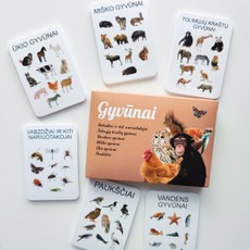 Gyvūnai. Lavinamųjų kortelių rinkinys