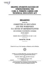 Helping students succeed by strengthening the Carl D. Perkins Career and Technical Education Act