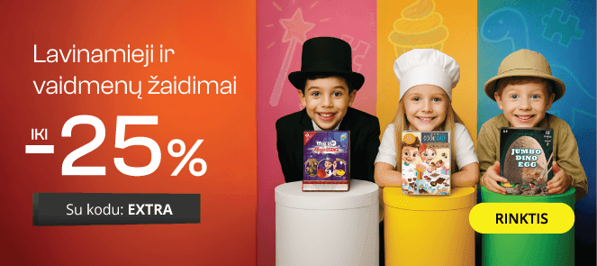 Lavinamiesiems ir vaidmenų žaislams, žaidimams - extra nuolaidos iki -25%
