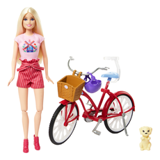 BARBIE lėlės ir dviračio rinkinys (HWJ00)