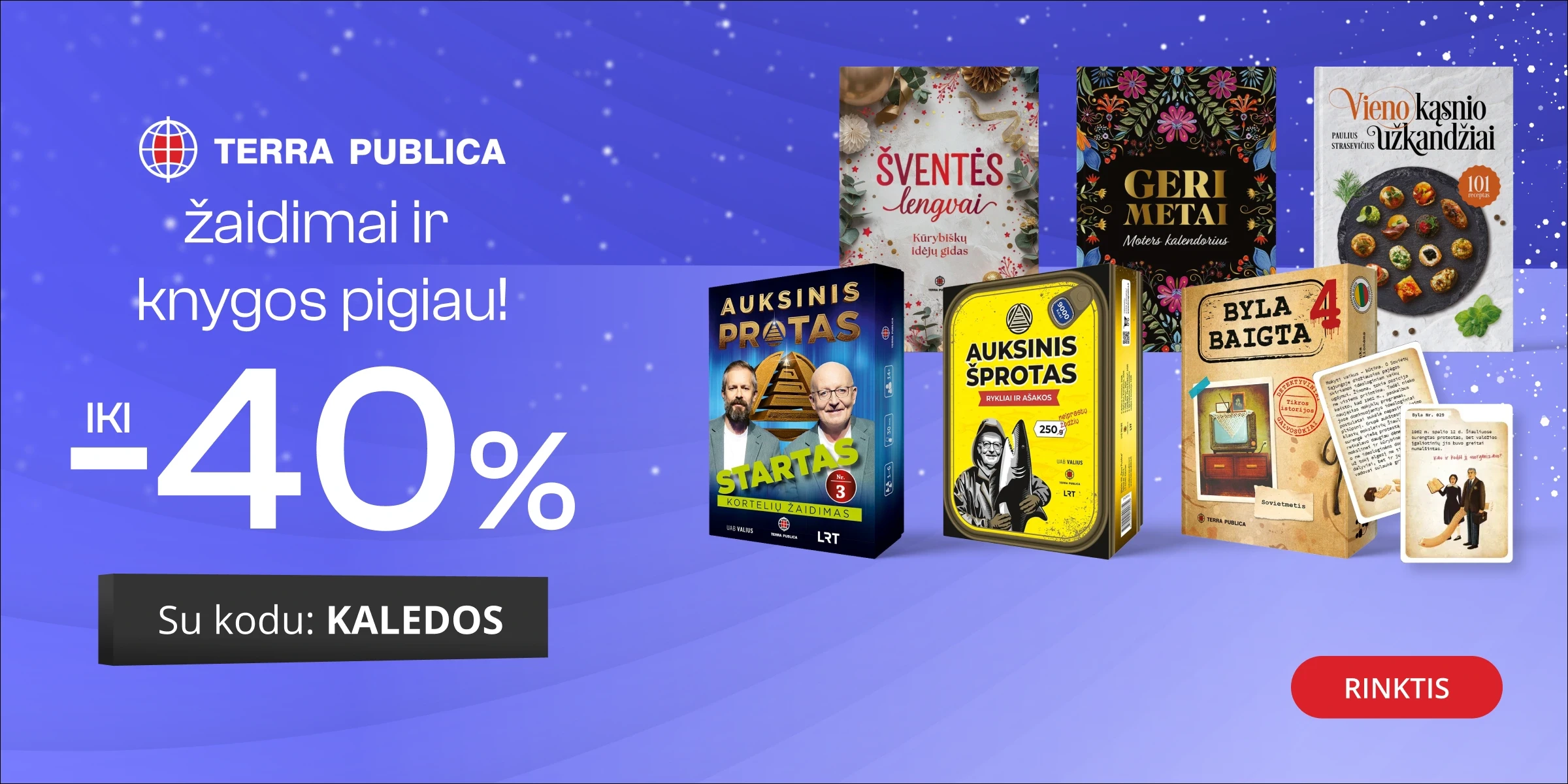 LEIDYKLOS TERRA PUBLICA KNYGOMS IR ŽAIDIMAMS - extra nuolaidos iki -40%!