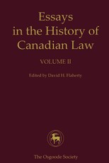 Essays in the History of Canadian Law