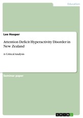 Attention Deficit Hyperactivity Disorder in New Zealand