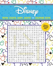 Disney Word Search, Quips, Quotes and Coloring Book