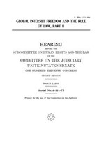 Global Internet freedom and the rule of law. Pt. II