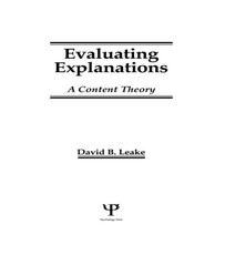 Leake, D: Evaluating Explanations