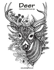 Deer Coloring Book for Grown-Ups 1