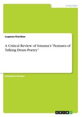 A Critical Review of Sotunsa's Features of Talking Drum Poetry
