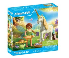 Princess Magic figūrėlių rinkinys 71840 – kolekcinis vienaragis Rainbow Flower su fėja