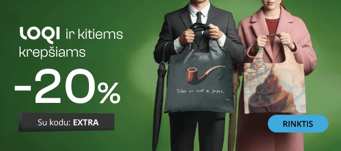 LOQI ir kitiems krepšiams - 20% nuolaida