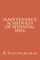 Maintenance Schedules of Spinning mill