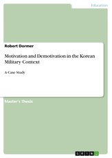 Motivation and Demotivation in the Korean Military Context