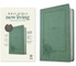 NLT Large Print Premium Value Thinline Bible, Filament Enabled (Leatherlike, Morning Bloom Sage Green)