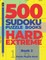 500 Sudoku Puzzle Books Hard Extreme - Book 2