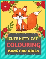 Cute Kitty Cat Colouring Book For Girls