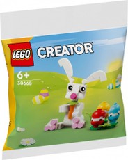 Bricks Creator 30668 — Velykų kiškutis su spalvotais kiaušiniais