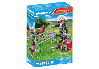 PLAYMOBIL ACTION HEROES Ugniagesių misija: gyvūnų gelbėjimas 71467
