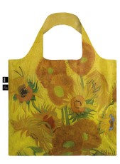 LOQI dvipusis pirkinių krepšys „VINCENT VAN GOGH Sunflowers Duo Bag“