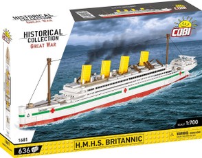 Konstruktorius H.M.H.S. Britannic statybiniai blokeliai, 636 vnt.