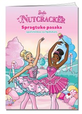 Barbie. Spragtuko pasaka. Spalvinimas su lipdukais