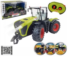 Valdomas nuotoliniu pultu traktorius Happy People Claas Xerion 5000 su besisukančia kabina