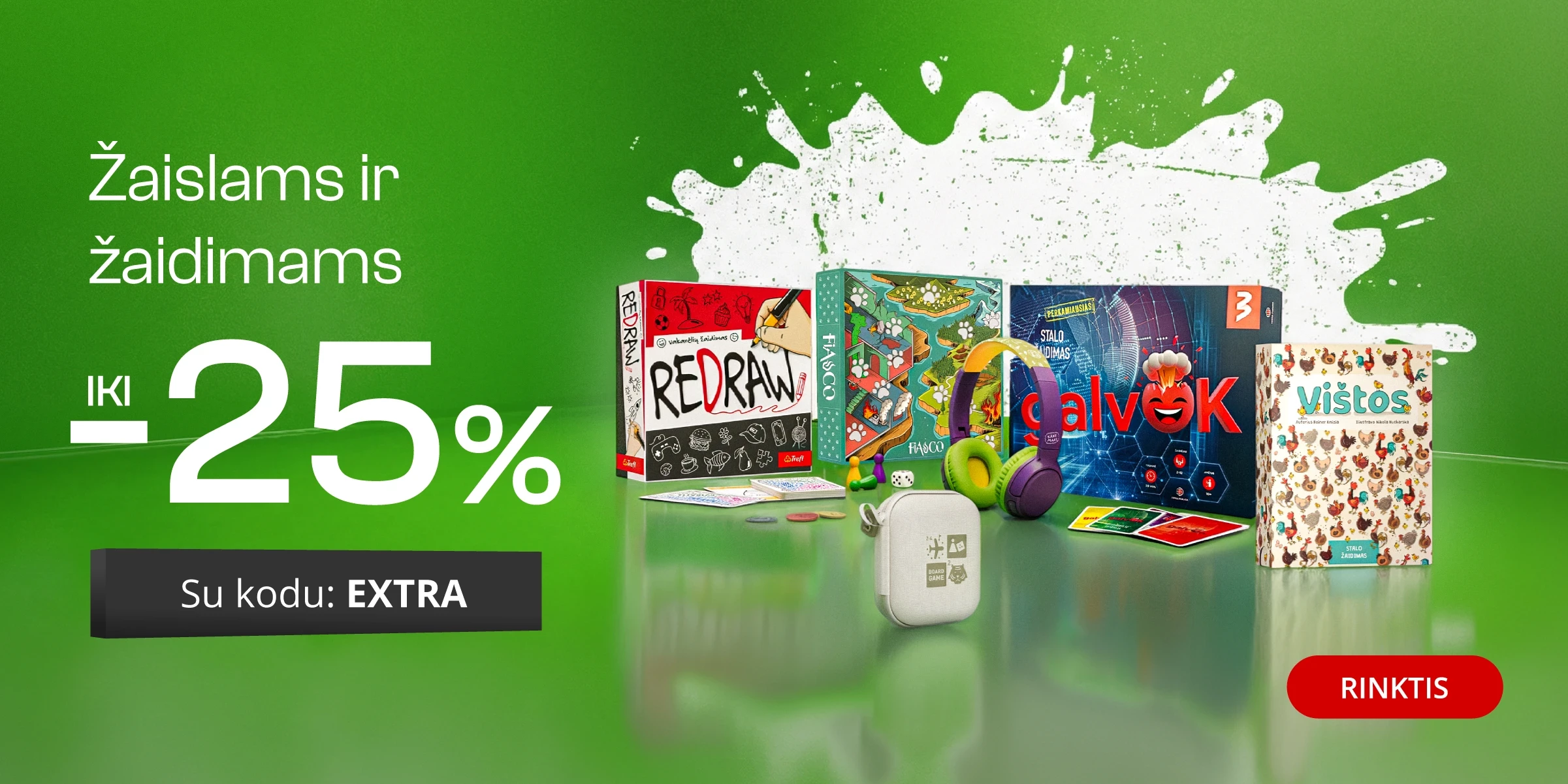 ŽAISLAMS IR ŽAIDIMAMS - nuolaidos iki -25%!