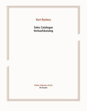 Sales Catalogue / Verkaufskatalog