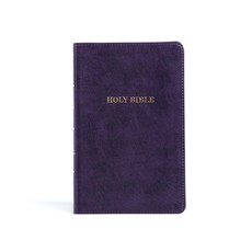 KJV Thinline Reference Bible, Purple Leathertouch