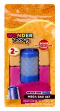 Kinetic Sand Wonder Factory „Never Dry“ smėlis, maišelis — oranžinė/raudona