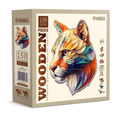 Medinė dėlionė „Įmantri puma“, 150 dalių