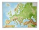 Reliefkarte Europa Gross 1 : 8.000.000 mit Aluminium Rahmen