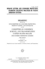 Demand letters and consumer protection