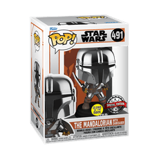 FUNKO POP! Vinilinė figūrėlė: Star Wars: Mandalorian - Mandalorian (w/ Darksaber)