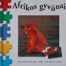 Afrikos gyvūnai. Paskaityk ir sudėliok