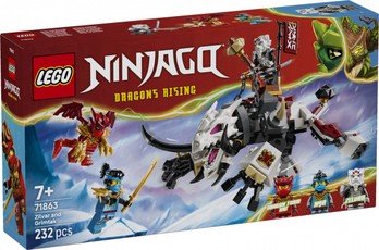 LEGO Ninjago 71863 — Zilvar ir Grimtak: drakono žvėris (blokelių rinkinys)