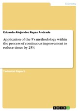 Application of the 5's methodology within the process of continuous improvement to reduce times by 25%