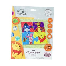 DISNEY CRYSTAL ART Atvirukas „Mikės Pūkuotuko dėlionė“