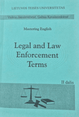 Legal and Law Enforcement Terms. II dalis