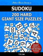 Sudoku 200 Hard Giant Size Puzzles To Keep Your Brain Active For Hours