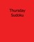 Thursday Sudoku