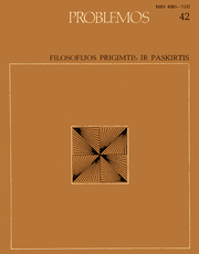 Problemos 42. Filosofijos prigimtis ir paskirtis