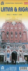 Riga & Latvia Map 1 : 8 000 / 1 : 460 000