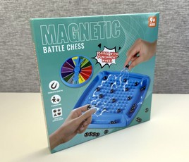 Magnetų rutuliukų dėliojimo žaidimas su padėkliuku