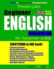 Preston Lee's Beginner English Lesson 41 - 60 For Taiwanese (British)