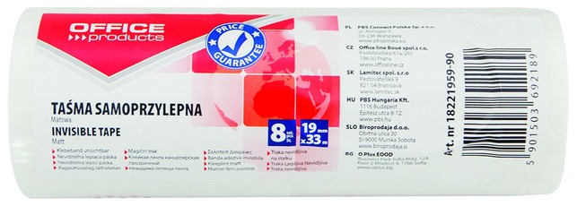 Lipni, matinė  juostelė 19mmx33m/8vnt.