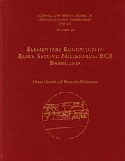 Elementary Education in Early Second Millennium Bce Babylonia